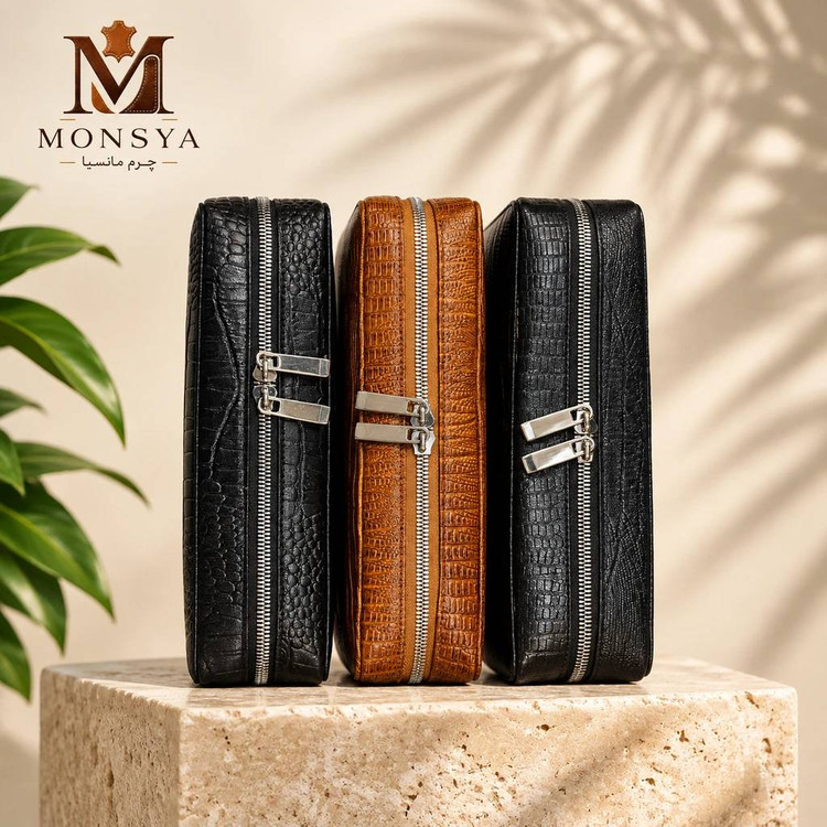 کیف چرم طبیعی دستی طرح آماندا