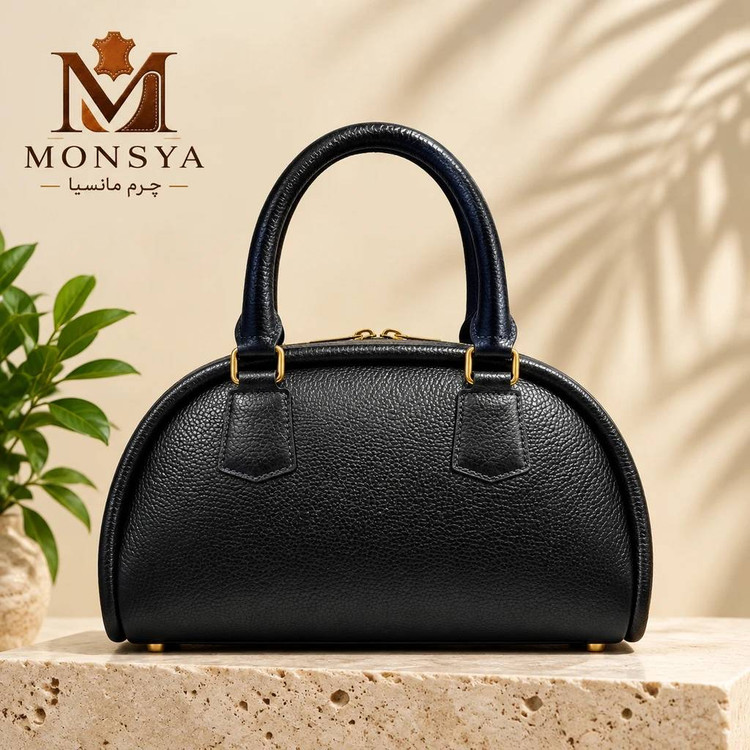 کیف چرم طبیعی زنانه دستی و دوشی طرح تمنا