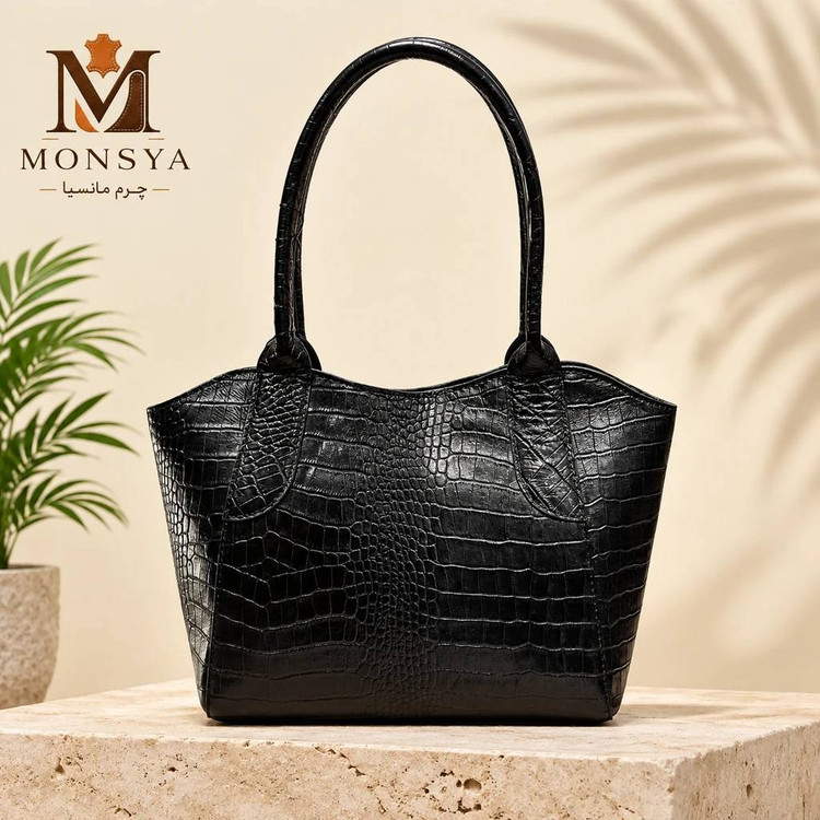 کیف چرم طبیعی زنانه دستی و دوشی طرح ساویناز