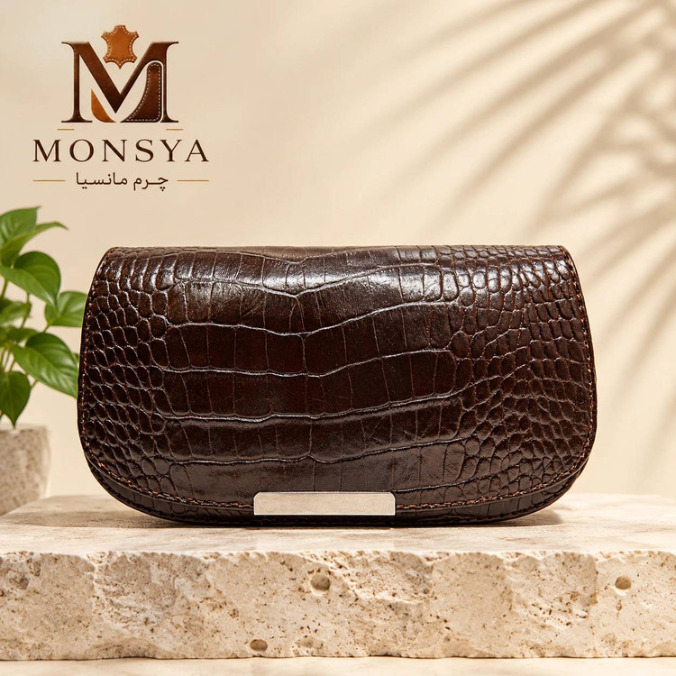 کیف چرم طبیعی دستی و دوشی طرح نغمه